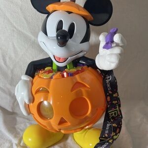 Disney Parks Mickey Mouse Halloween Pumpkin Jack O Lantern Popcorn Bucket NEW